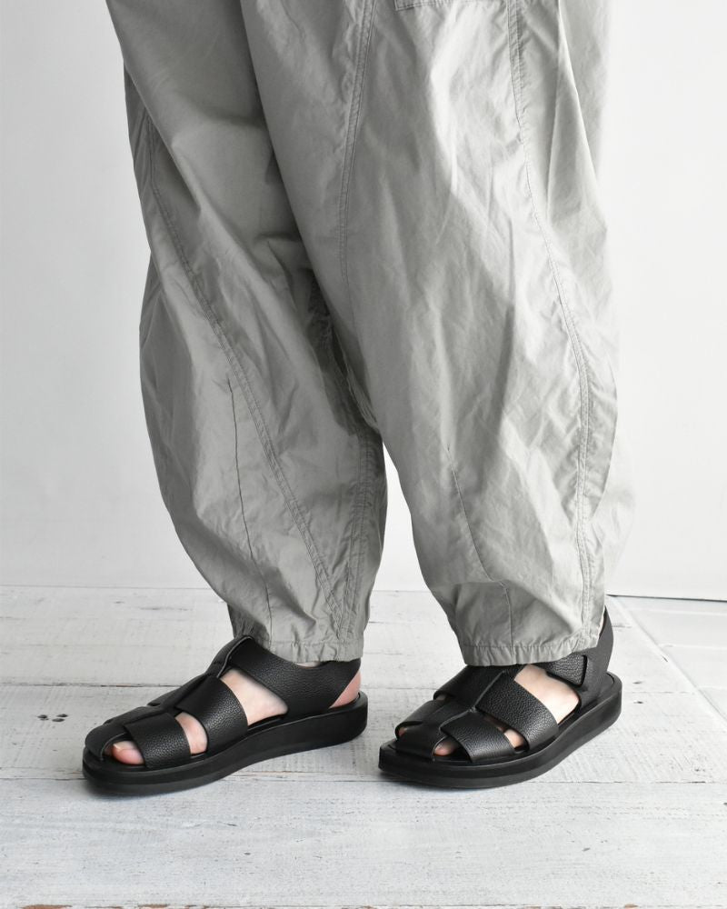 Typewriter Cotton Pants in Gray