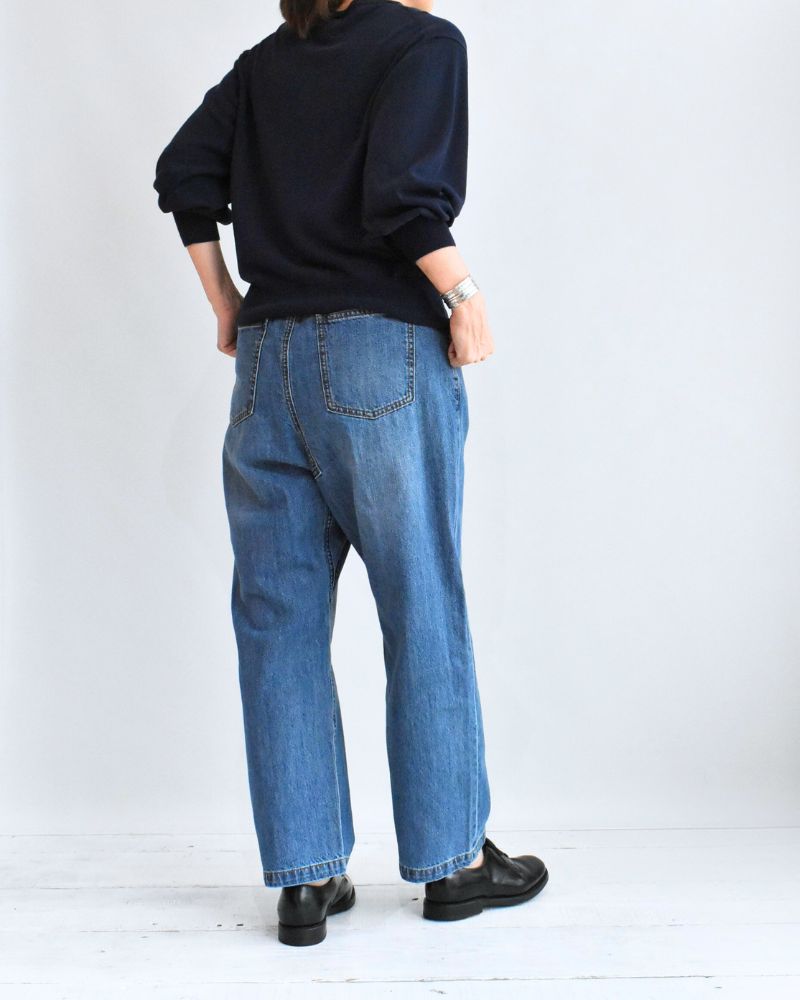 Sarrouel Design Denim Pants 'JENA' in Indigo