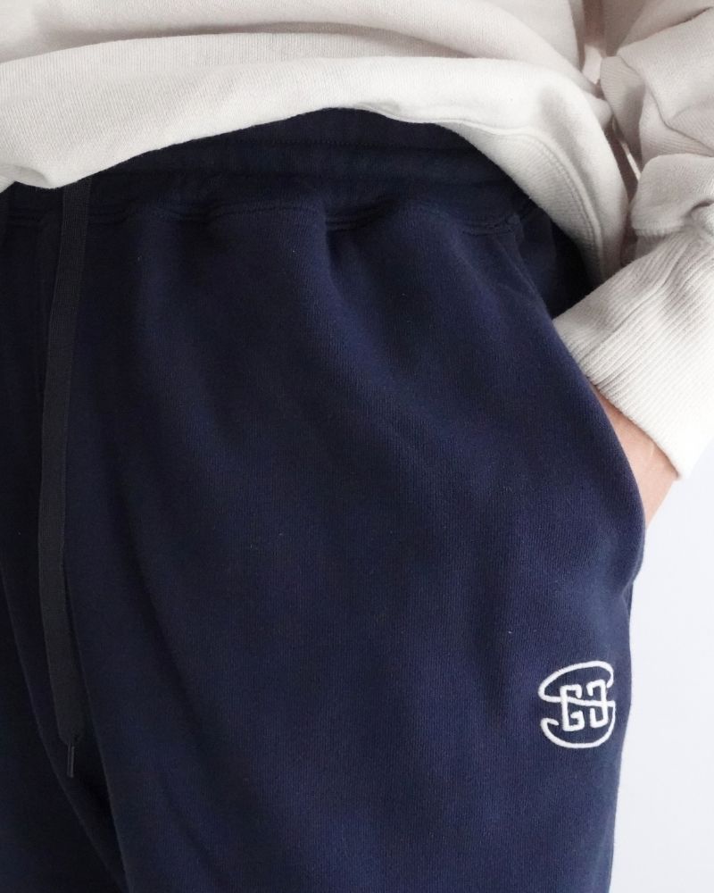 French Terry GRVYCLRS Applique Long Pants (MENS) in Navy