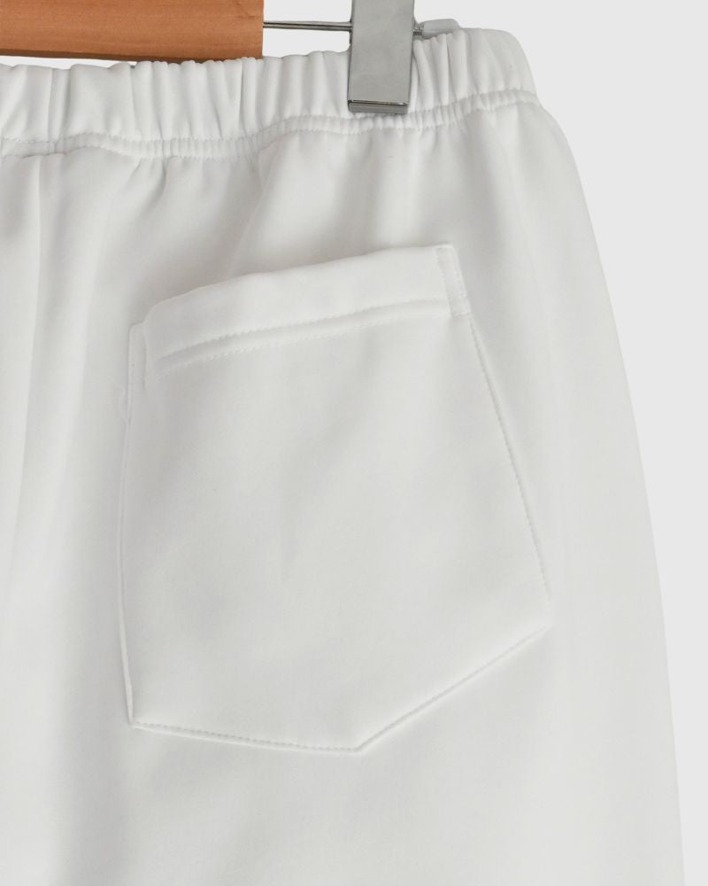 Fleece-lined poncho jodhpurs trousers 'RUNKY' in White