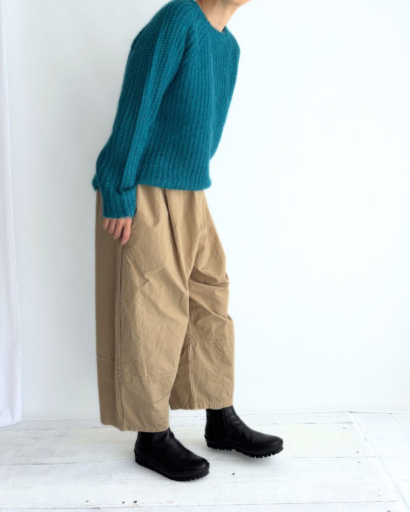 Mohair pullover in Turquoise