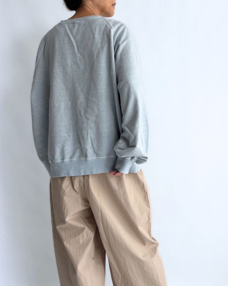 Pigment dye sweatshirt L/S in Blue