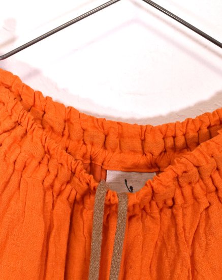 LINEN Skirt Orange