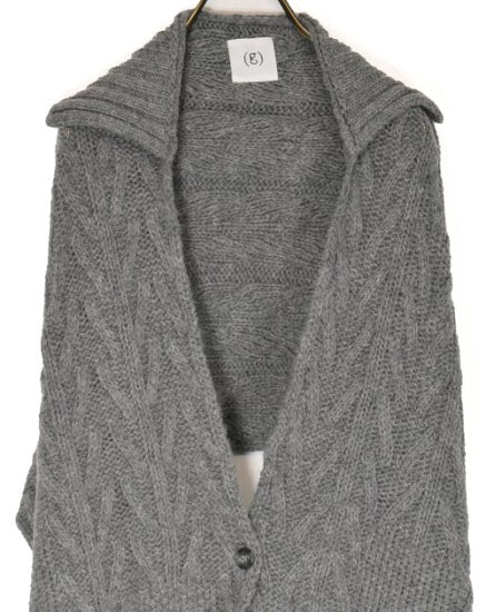 Sheep Yarn Cable Knit Stole