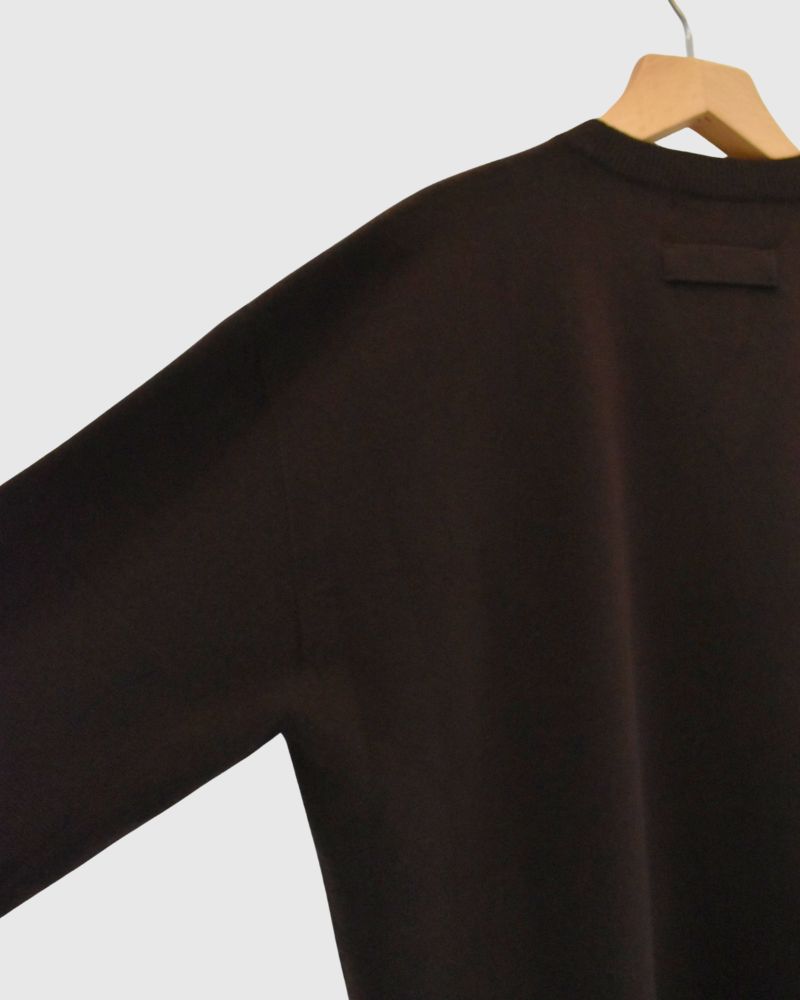 GINNY V-neck knit pullover in Brown