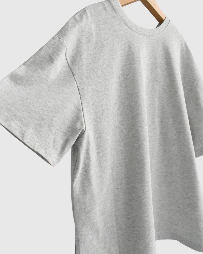 2-Way Graphic Print T-shirt in AshGray