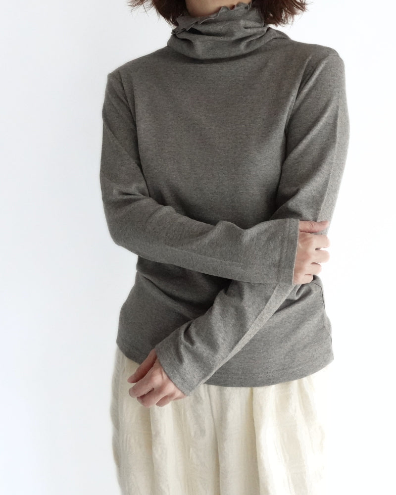  ichi Antiquites | 1200645 Yak Turtleneck Pullover in Gray