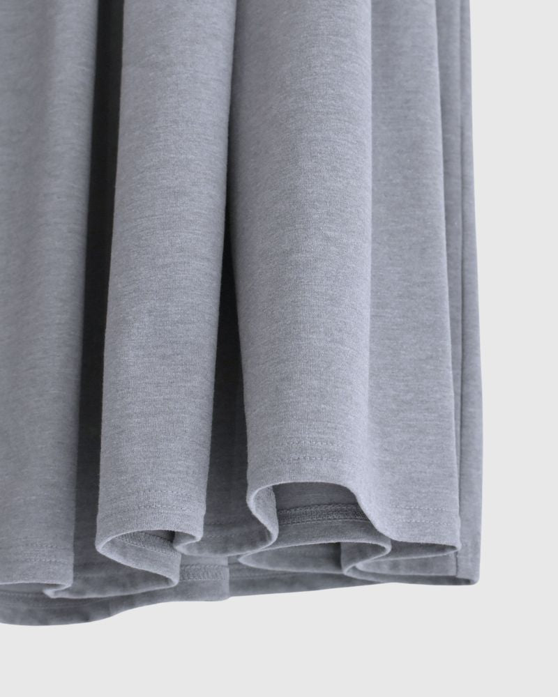 UV Protection Gathered Skirt in Gray