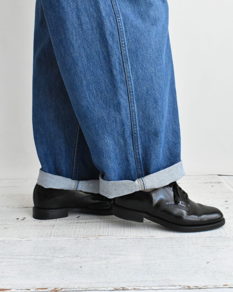 13oz Uneven Yarn Buggy Denim Pants in VintageWash
