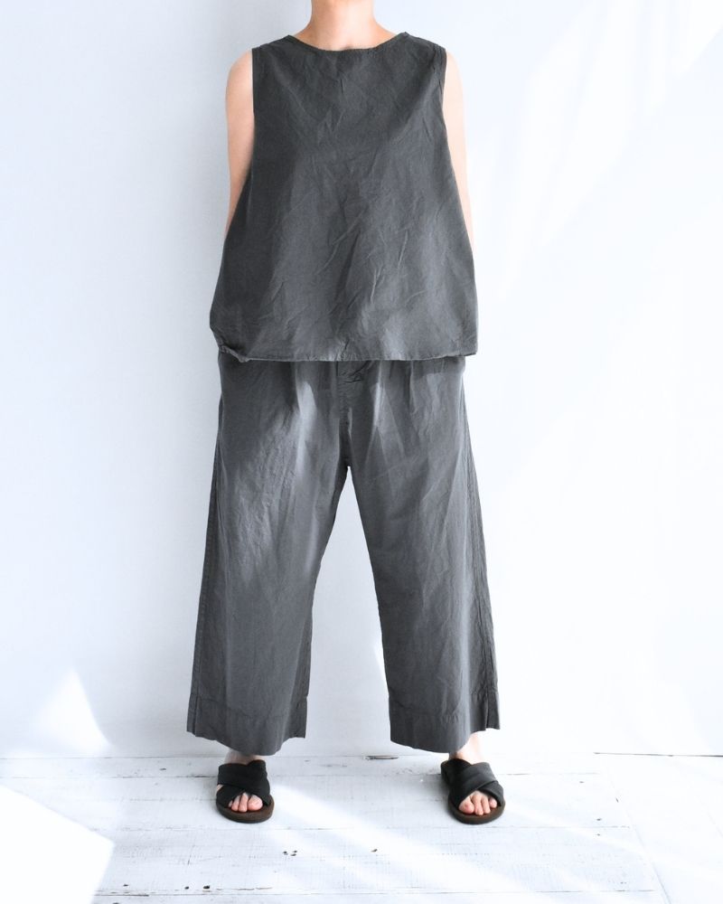 Shrink Wide Pants in Gray