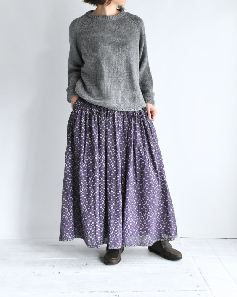 Raglan Pullover Knit in Gray