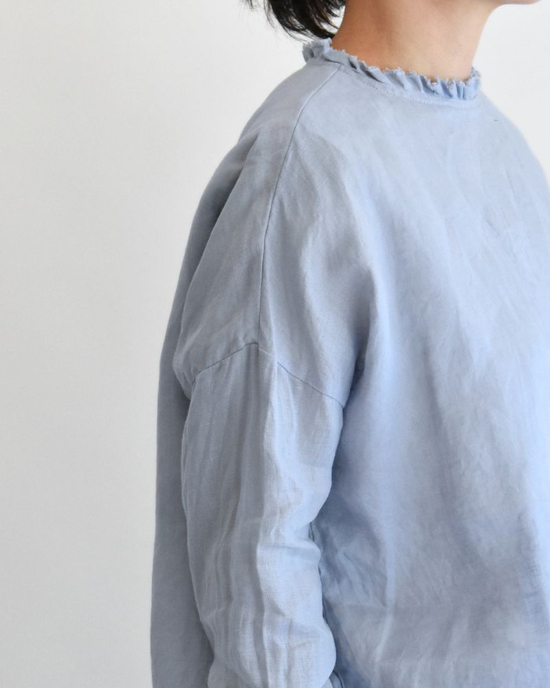 Tiny Frill Blouse in Blue