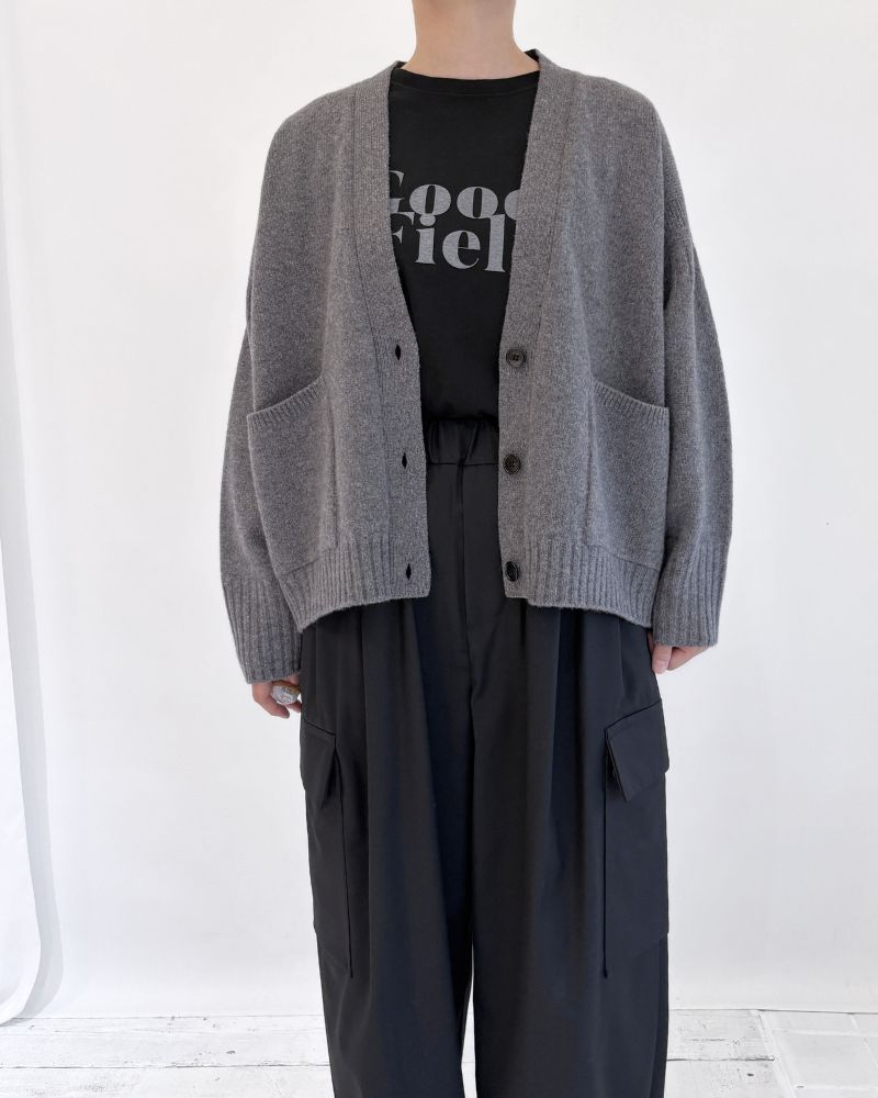 JANE V-neck Cardigan in Gray