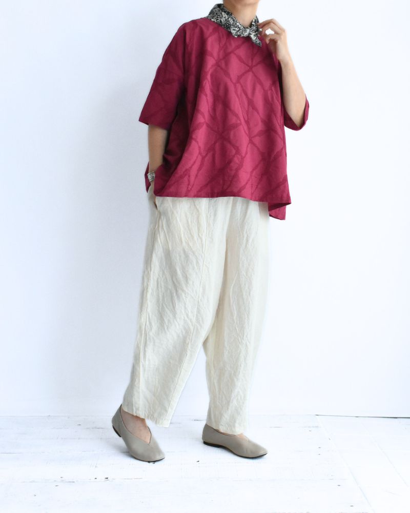 40/- Linen Charlie Pants in Milk