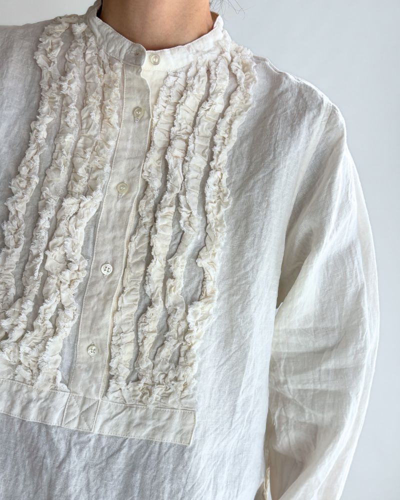 French Linen Shirt in White
