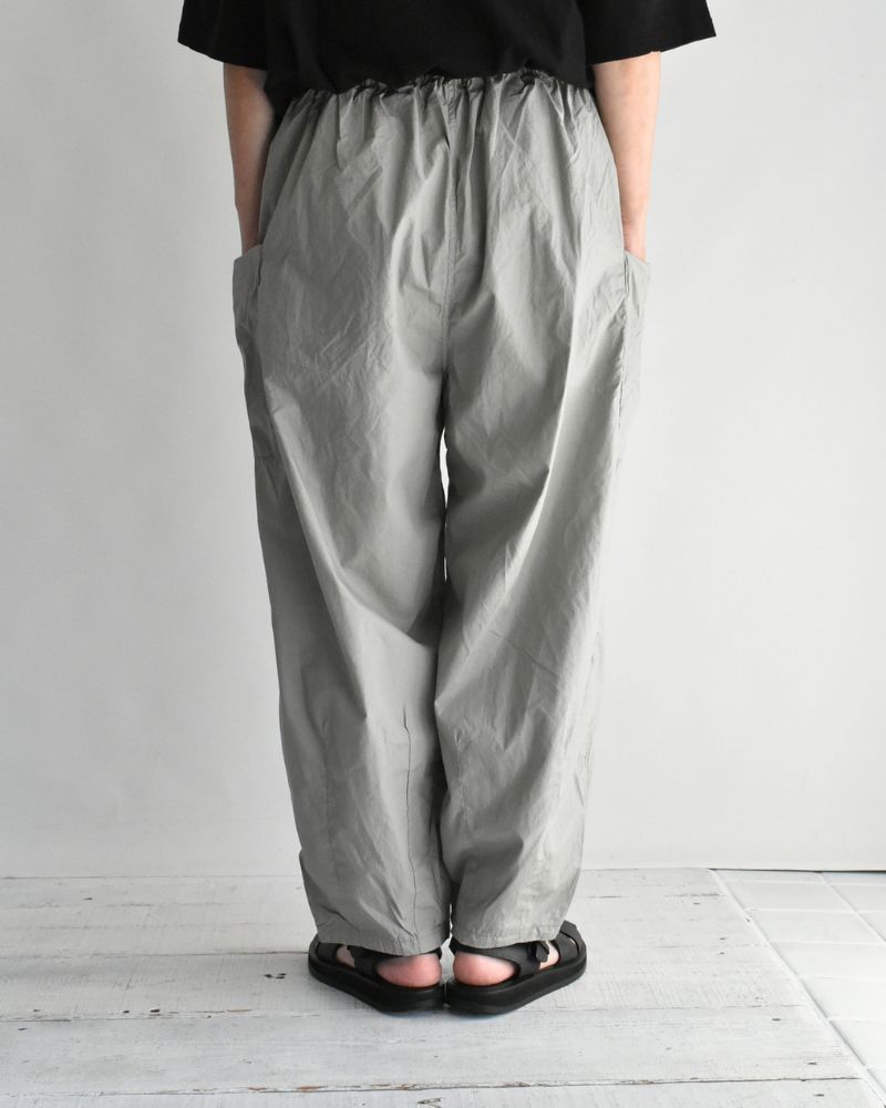 Typewriter Cotton Pants in Gray
