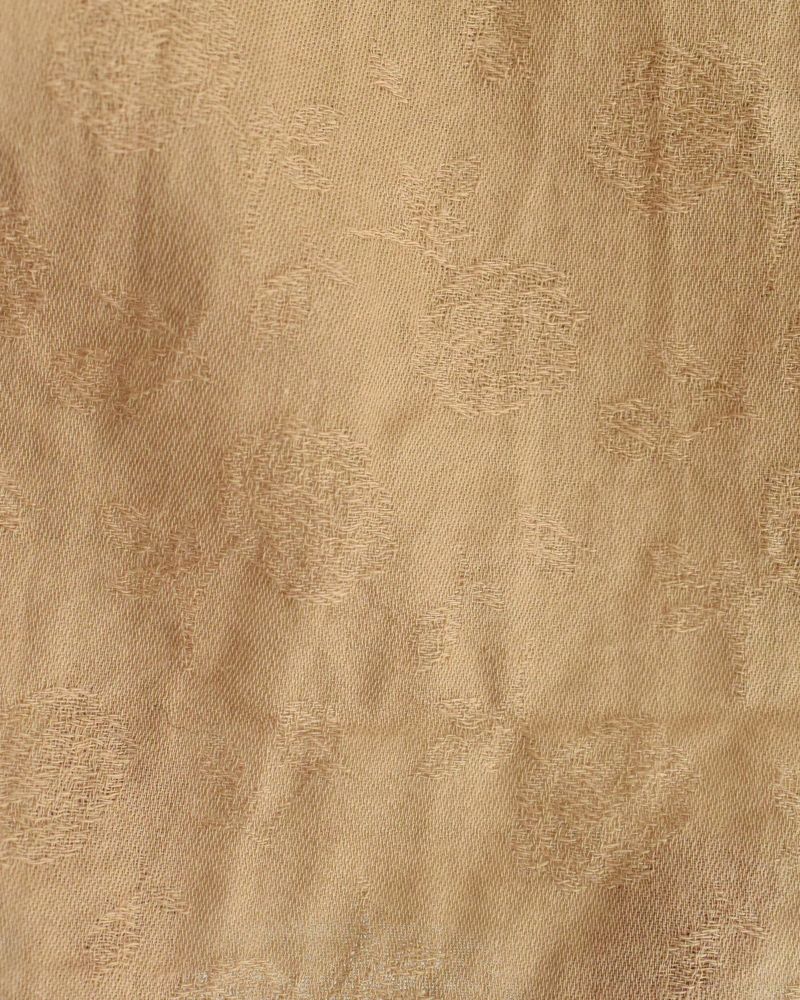 ANTIQUE ROSE JACQUARD MODERNIST BLOUSE in AntiqueBeige