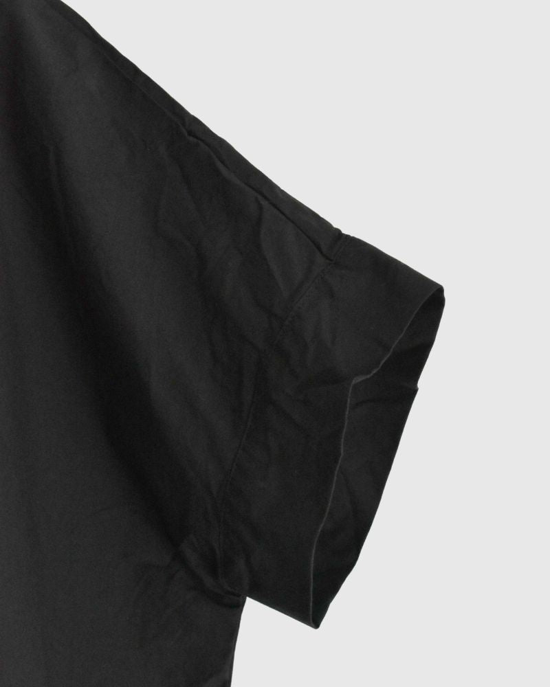 Front Frill Blouse in Black