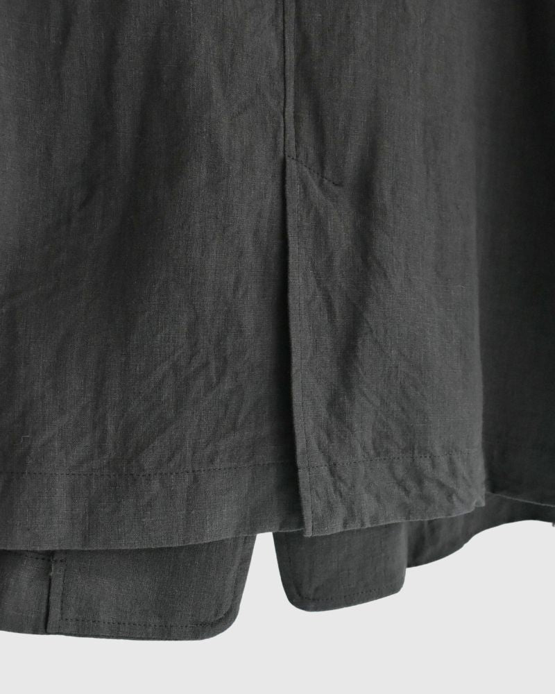 Loose jacket (LINEN) in DarkGray