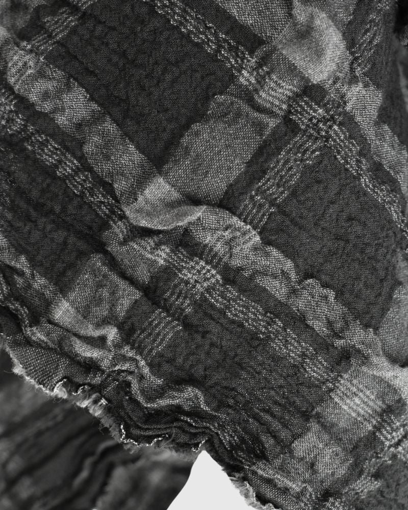 Favorite Check Stole in GrayCheck