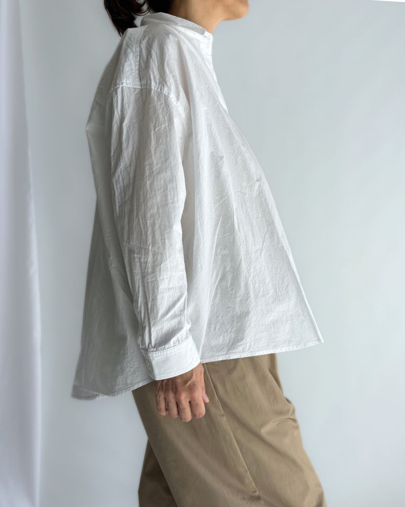 Regular Collar Big Shirt in White