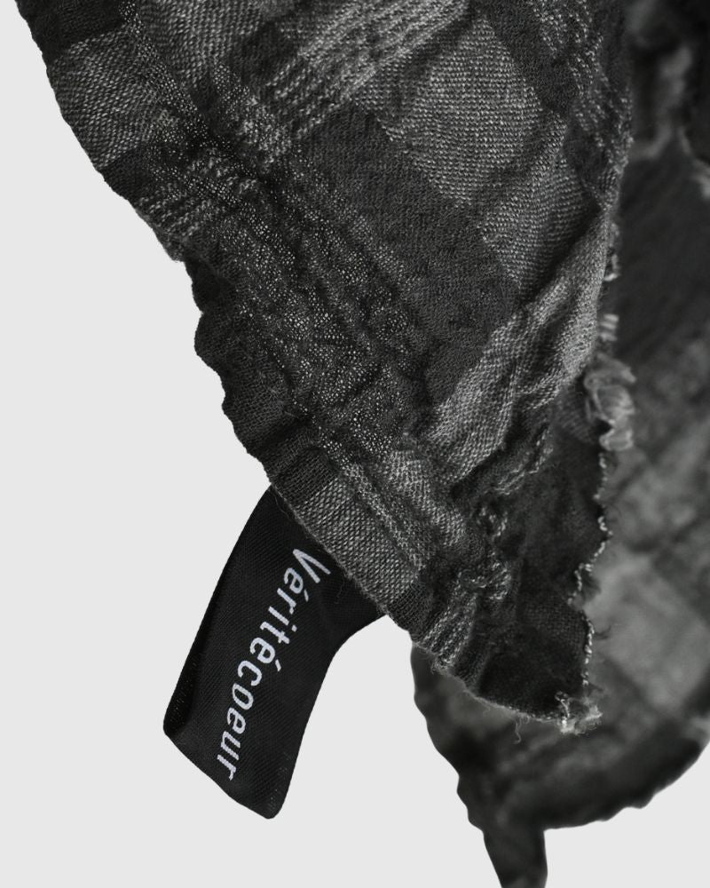 Favorite Check Stole in GrayCheck