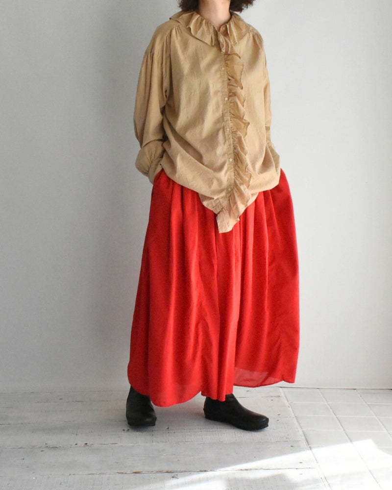 Rajasthan Gathered Skirt in Red