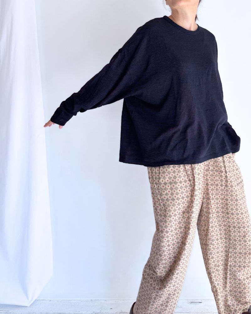 Jersey loose pullover