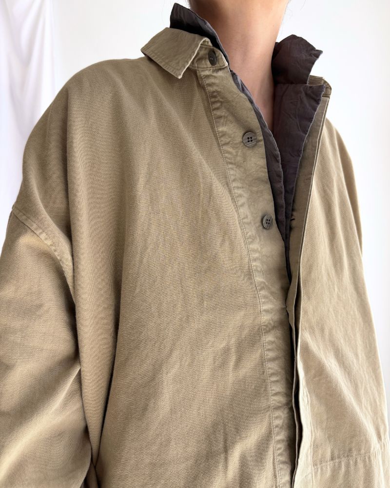 Soft Twill Shirt in Beige
