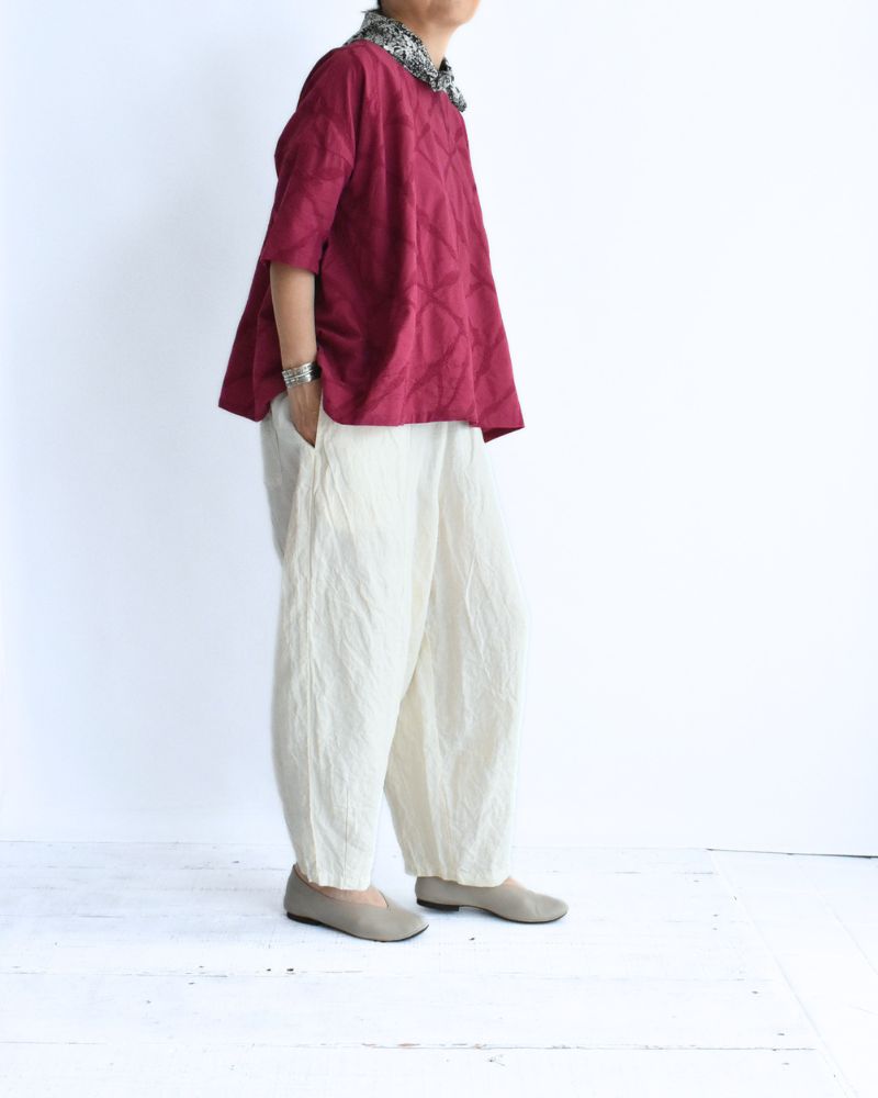 40/- Linen Charlie Pants in Milk