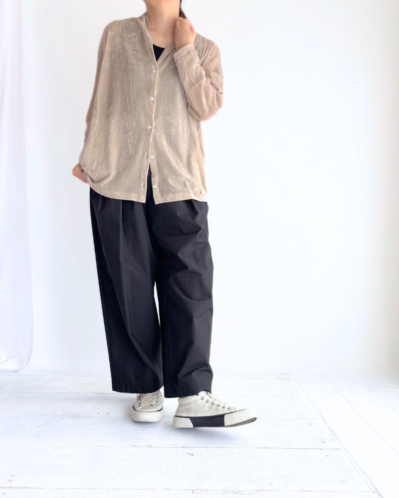 TULLE FLOCKY Cardigan in Beige
