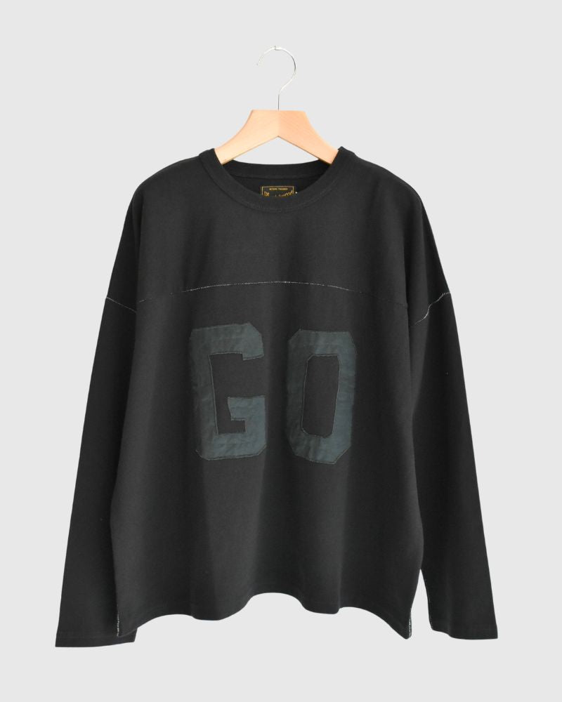 GO Football Long Sleeve T-Shirt in Black