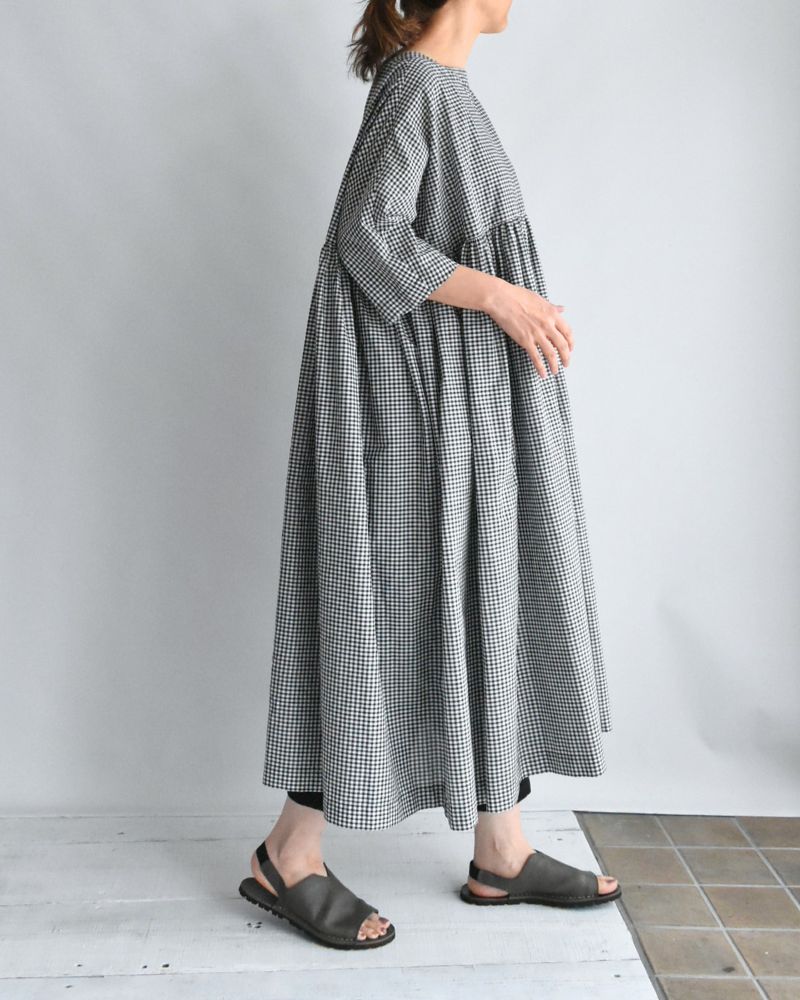 Ruffle Dress in BlackGingham