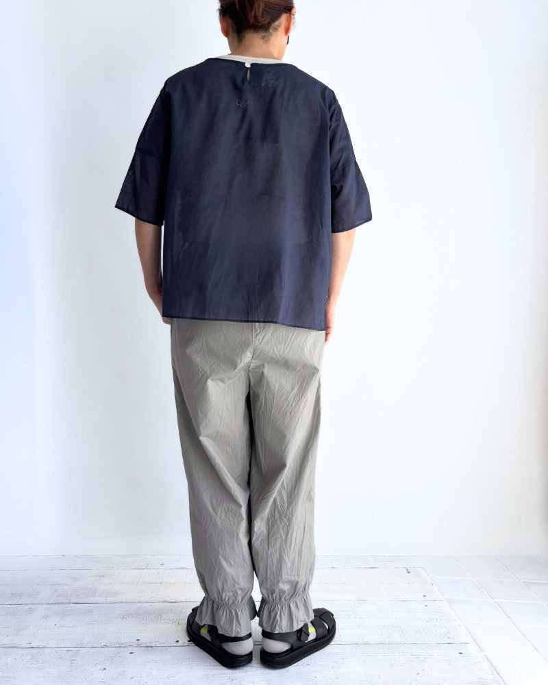 Hem Frill Pants in Gray