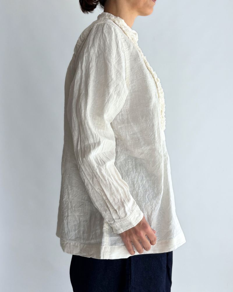 French Linen Shirt in White