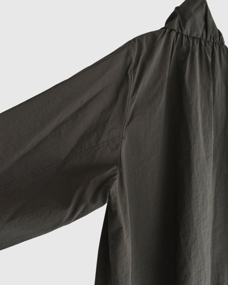 Funnel Neck Jacket in Brown