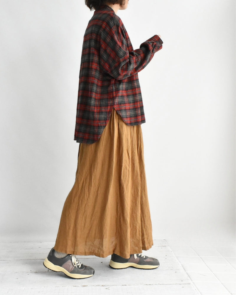 Oversized Shirt in Red Check