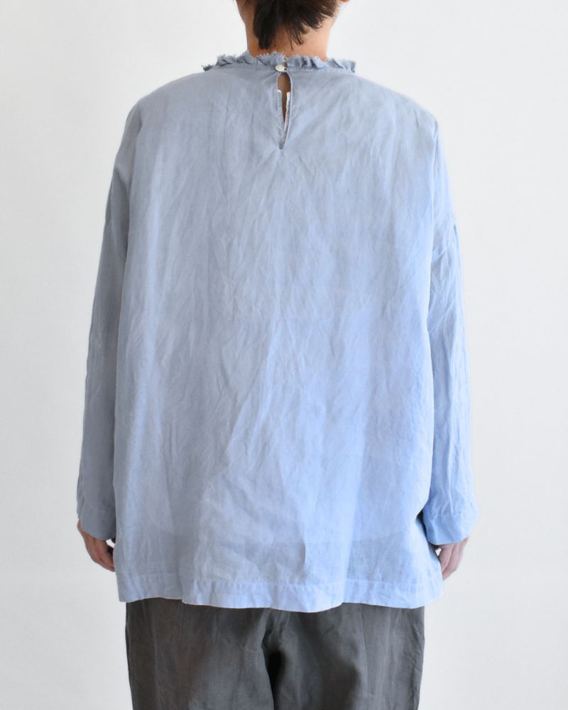Tiny Frill Blouse in Blue