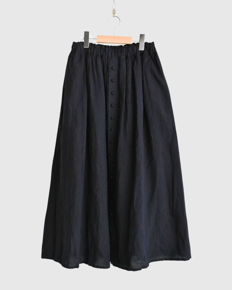 French Linen Skirt in Navy