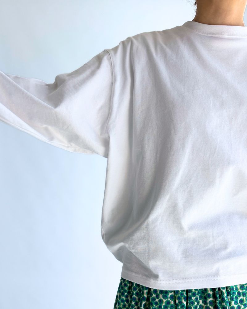 Tuck Cocoon T-shirt in White