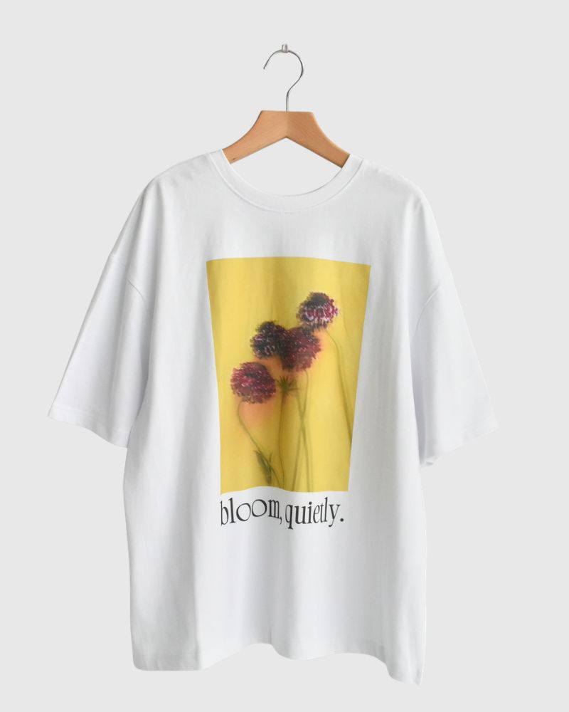 2-Way Graphic Print T-shirt in OffWhite