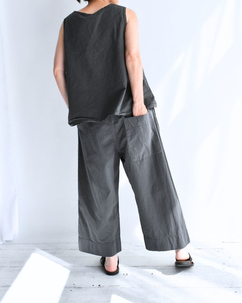 Shrink Wide Pants in Gray