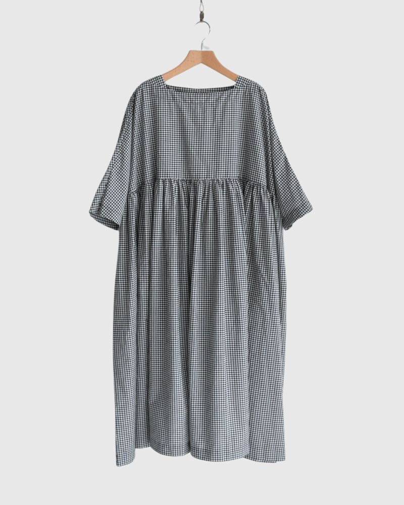 Ruffle Dress in BlackGingham