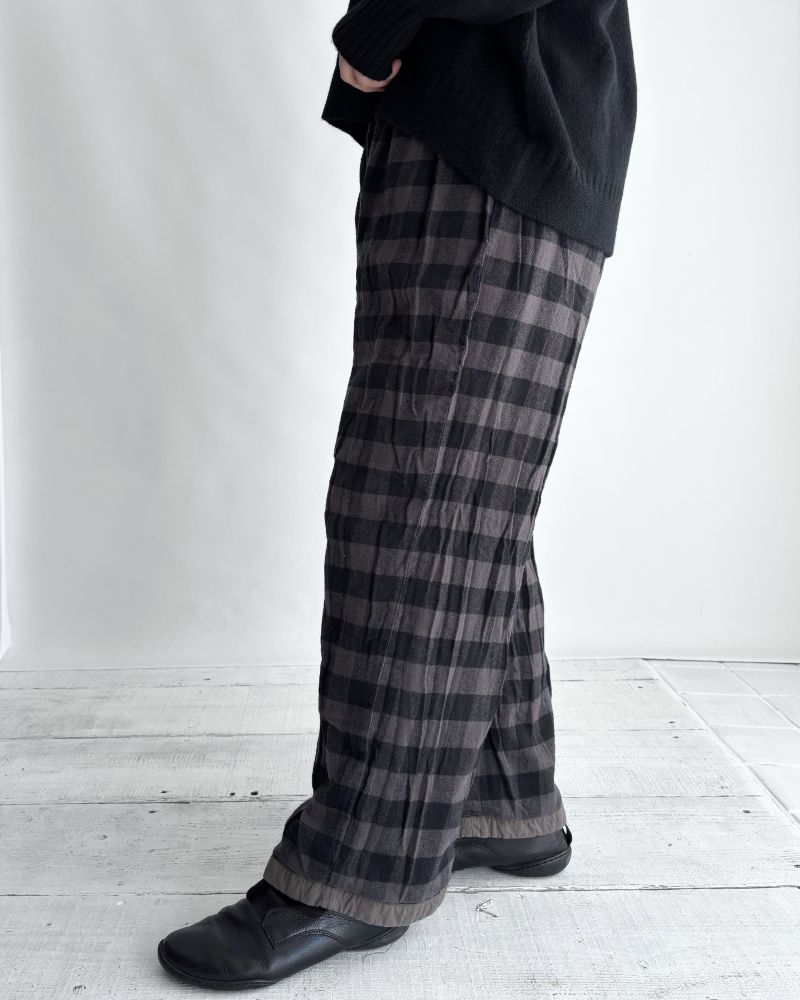 40s ORGANIC POPLIN (OVERDYE) EASY PANTS in SmokeGray