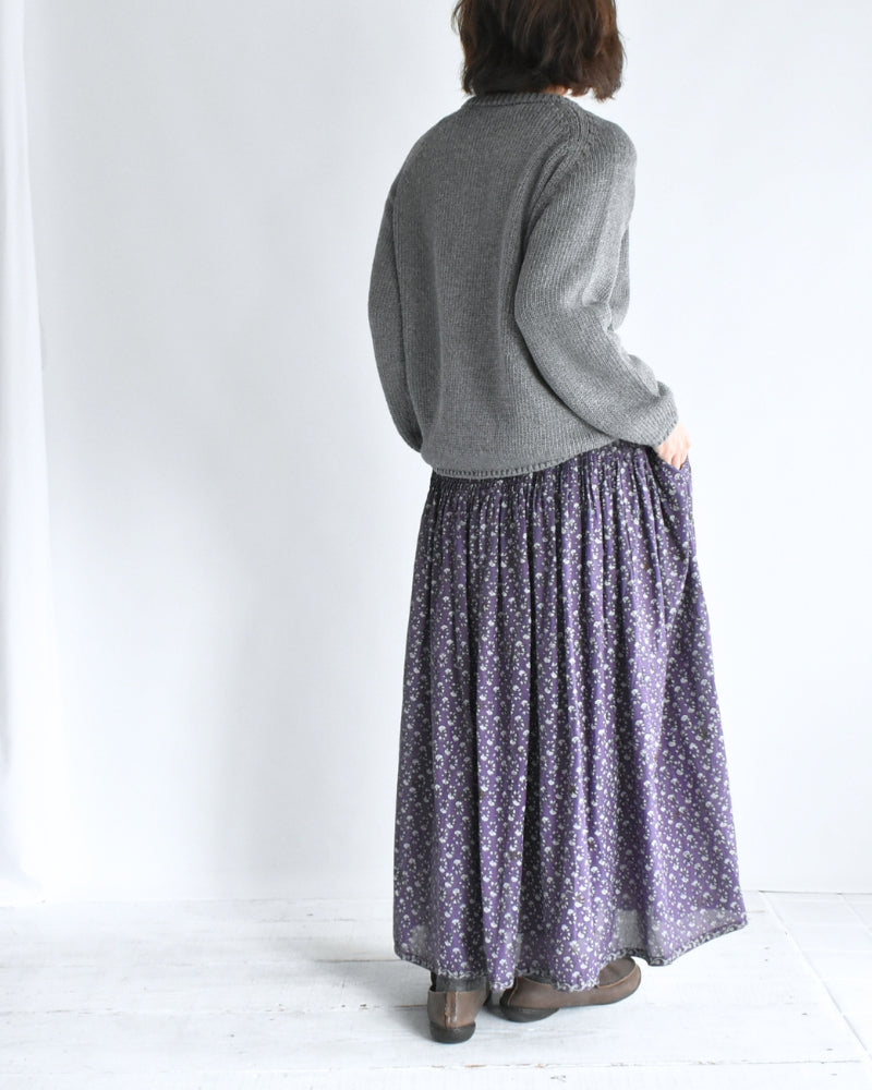 Raglan Pullover Knit in Gray