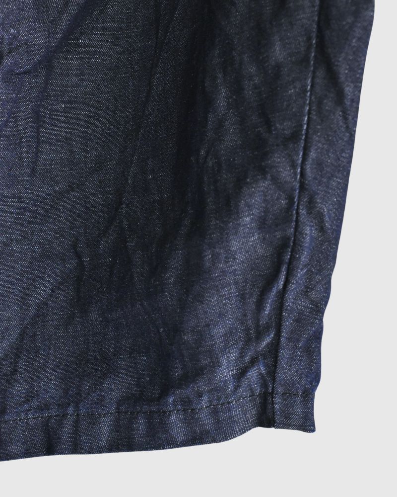 Light denim throw pants in Indigo