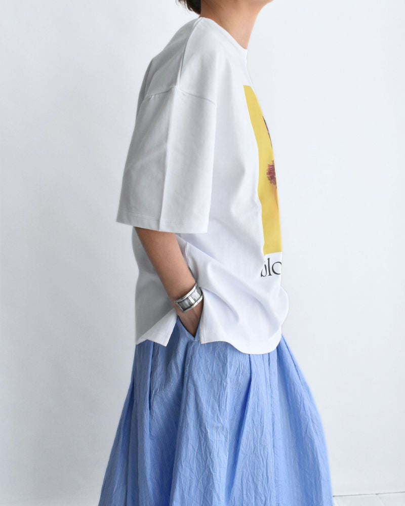 2-Way Graphic Print T-shirt in OffWhite