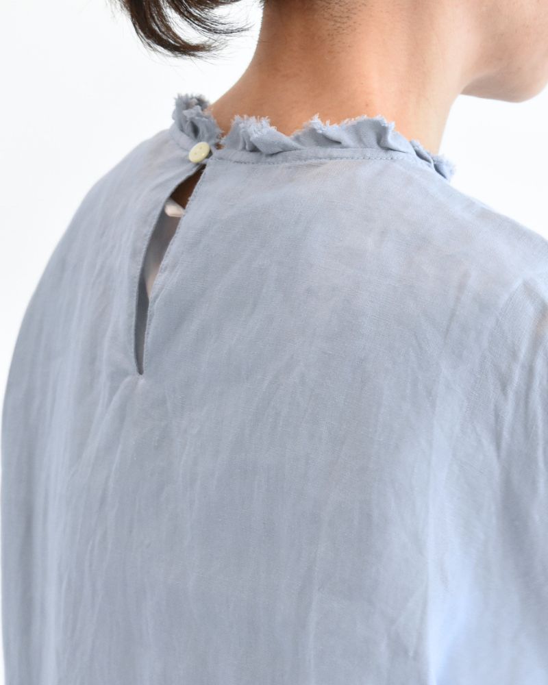 Tiny Frill Blouse in Blue