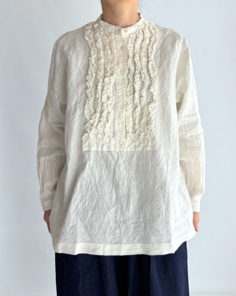 French Linen Shirt in White