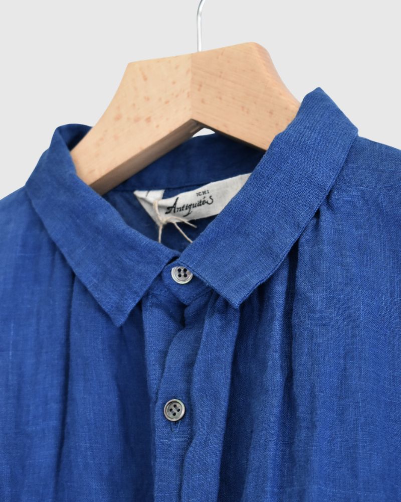 French Linen Shirt in Blue